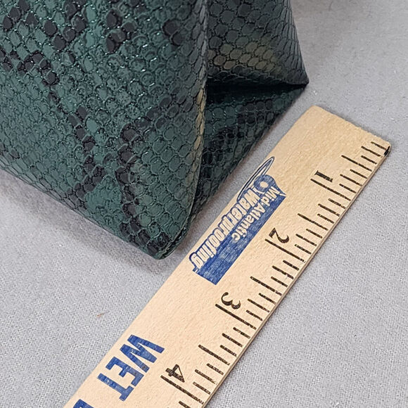 Nicole Miller Reptile Print Green Black Crossbody Handbag Chain Strap NWT - Picture 8 of 9